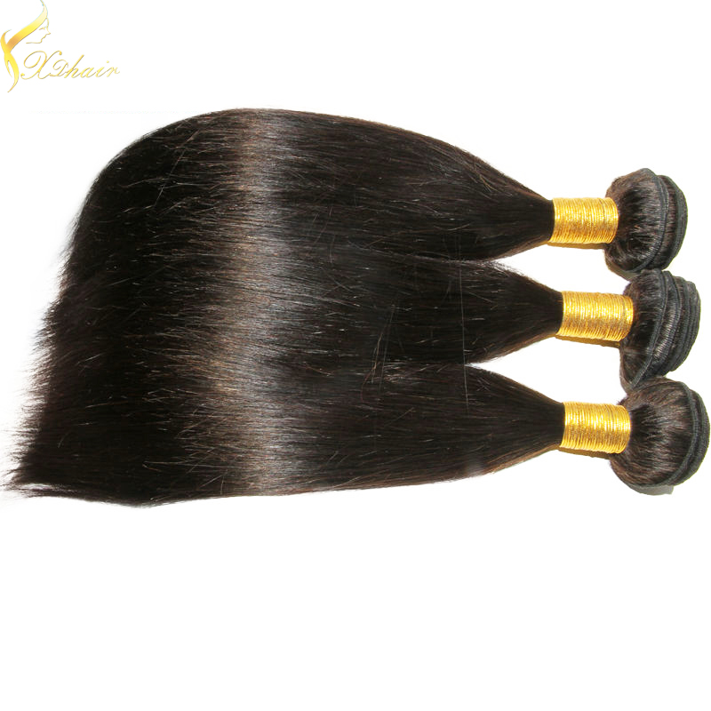 High quality raw unprocessed grade 8a hair weft indian remy