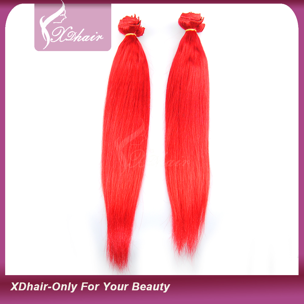 Hot Menschliches Haar Mode-rote Farben 22-Zoll-220gram Clip zur Haarverlängerung