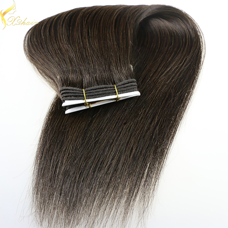 Hot selling trade assurance double weft shedding free hair extension human hair remy