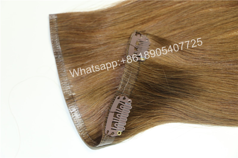 Hot selling with wholesale price , virgin human hair 18"cheap clip in hair