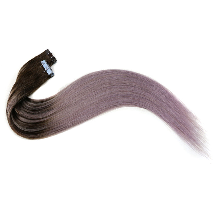 In stock balayage color PU tape in hair extensions