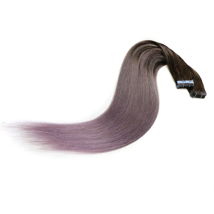 Fashion hot sale balayage color PU tape in hair extensions