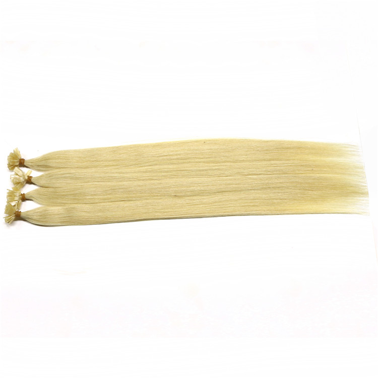 wholesale price grade 8A #60 color fusion flat tip hair extensions