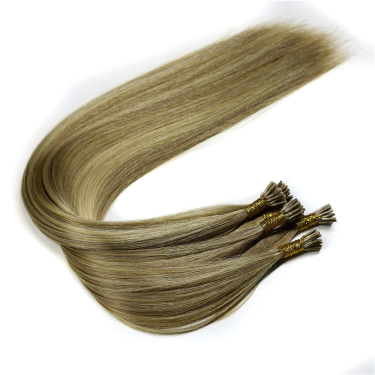 In stock wholesale price 20" silky straight I stick tip hair extensions