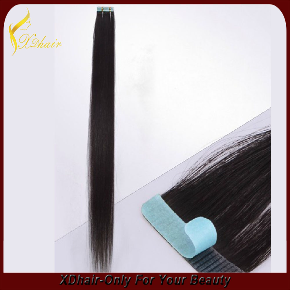 Indian human hair extension skin weft best quality factory soft hair