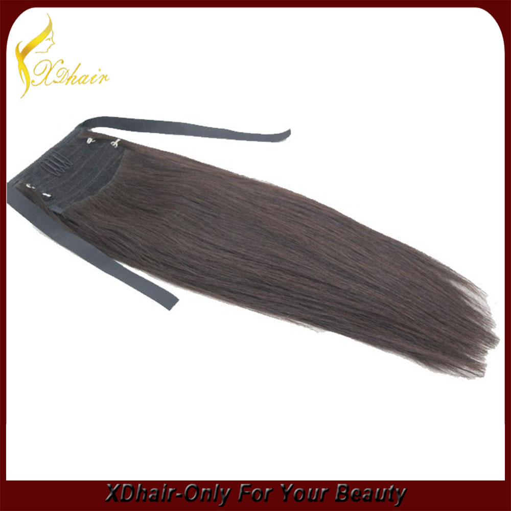 Lace ponytail human hair extension health beauty girl hair fashion hair 60g-160g human hair