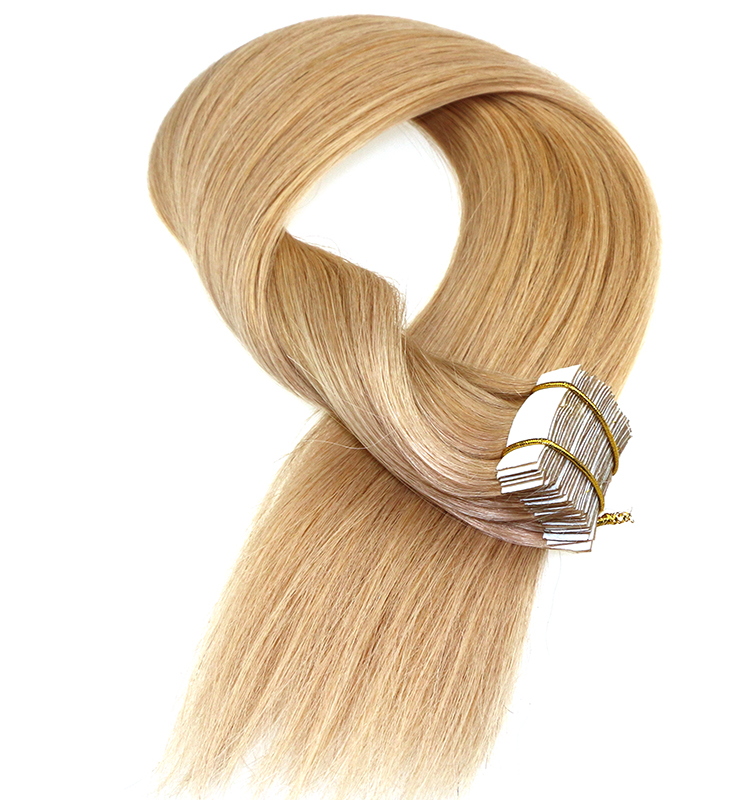 Light blond hair cheap price tape  weft factory wholesale  human hair