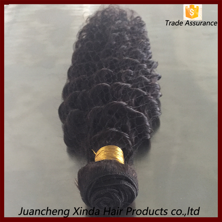 Long lasting no bad smell double layers strong weave virgin curly hair extension for black women
