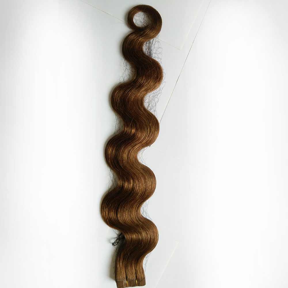Low price human hair extension 2.5g pu tape hair extension indian hair