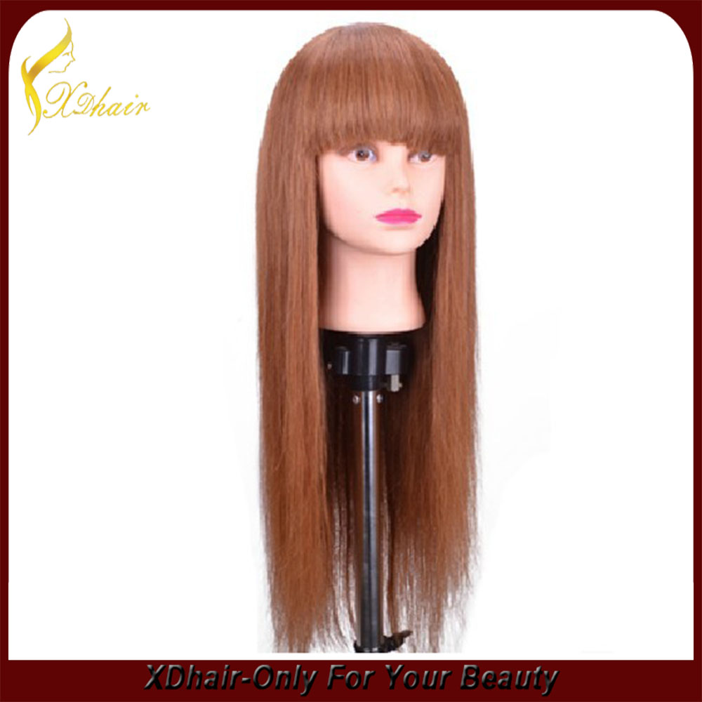 Machine made wigs synthetic hair long hair wigs high quality light extension
