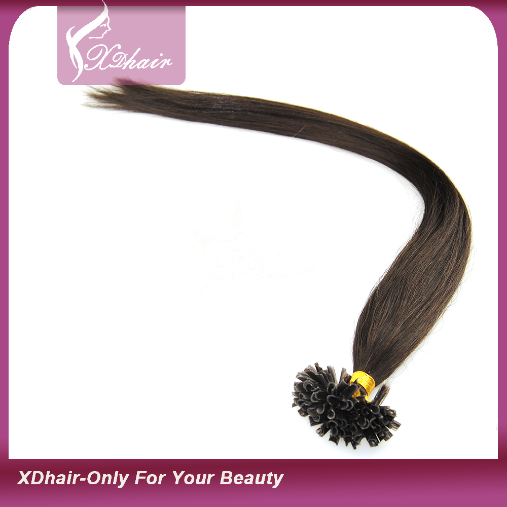 Manufacture Wholesale Human Hair Virgin Remy U tip 1g strand hair extension cheap price