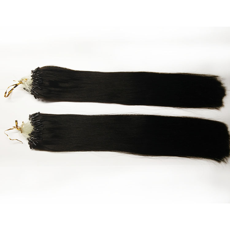 Micro loop ring hair extension 1g strand natural black hair