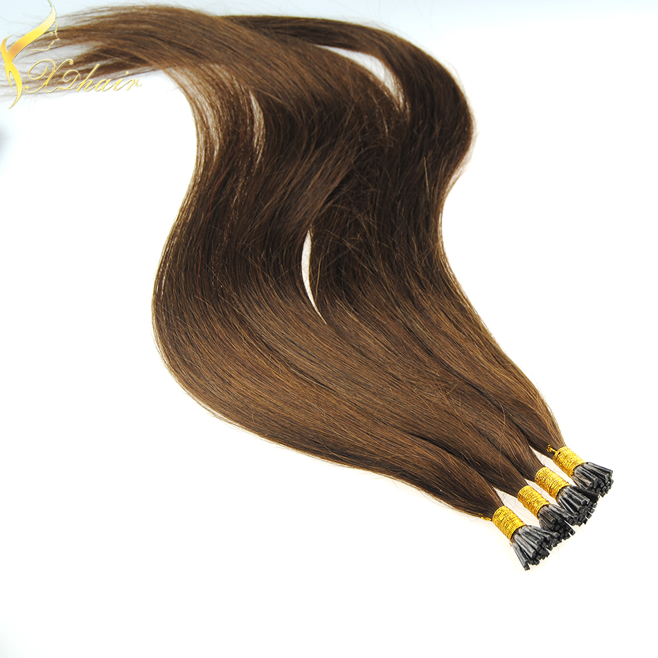 Most popular in UK double drawn russian virgin i tip keratin remy 613