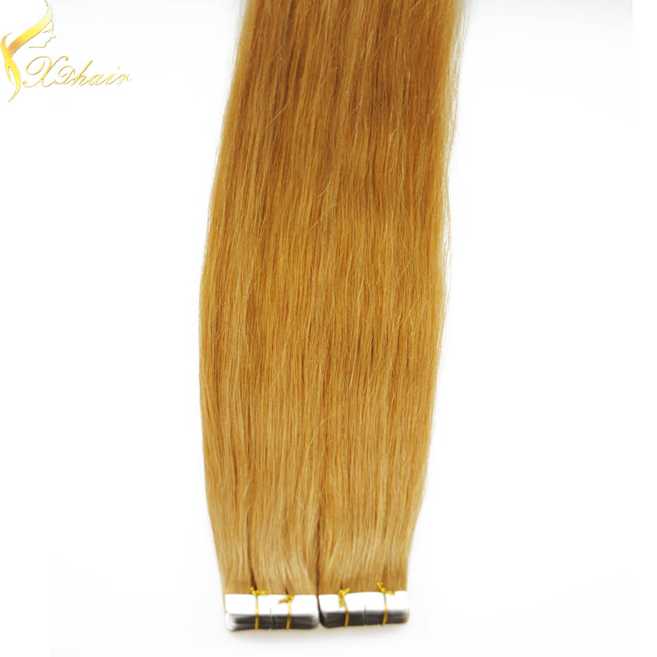 New arrival 2016 double drawn wholesale super tape human hair extensions tape in