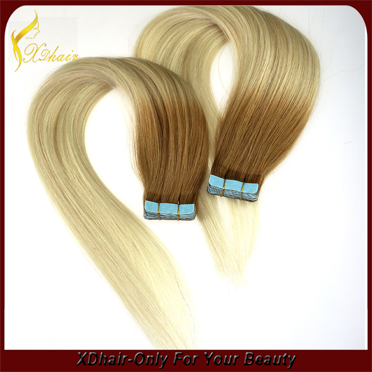 New product hot sale super glue 100% Brazilian virgin remy American blue glue two tone tape hair extension