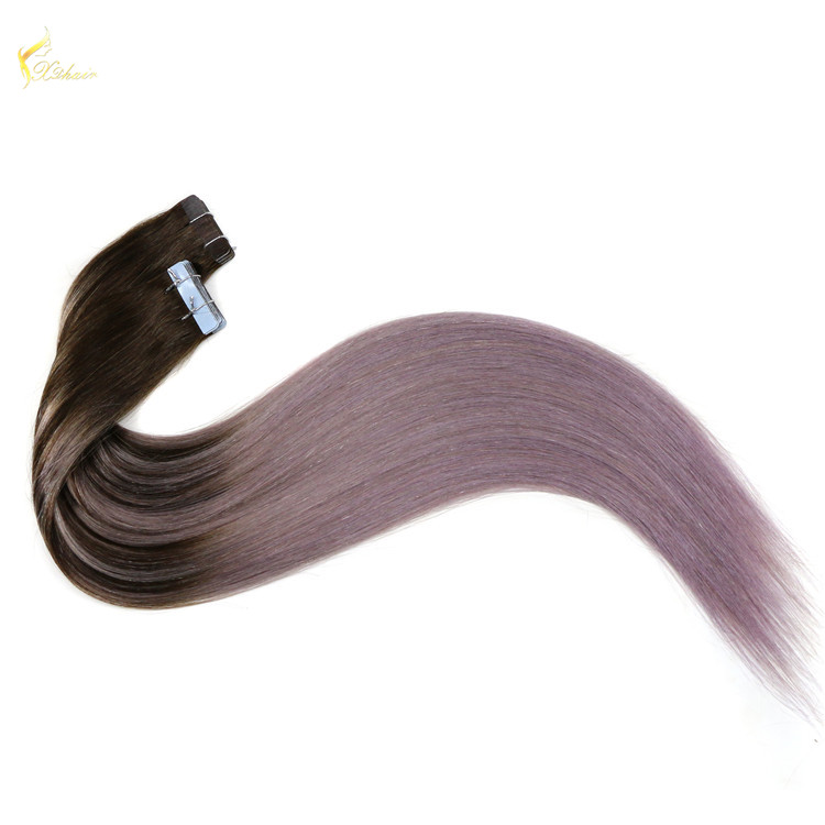New tape human hair invisible shade balayage full head original new design adhesive grade russian remy tape in hair extensions