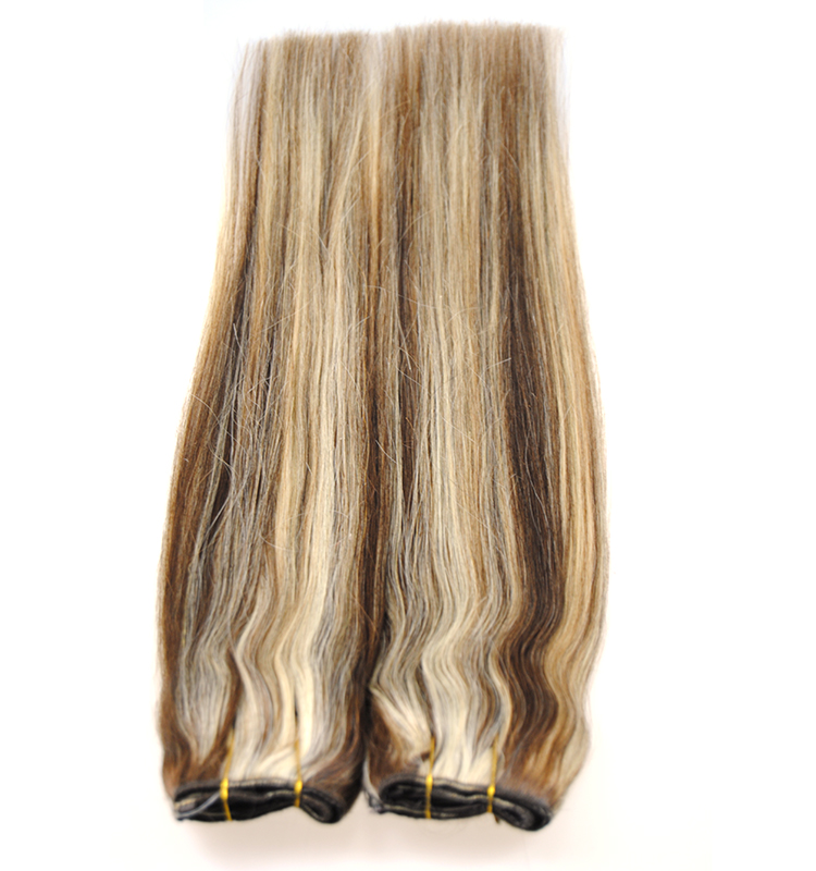 Piano color human hair weaving indian hair extension