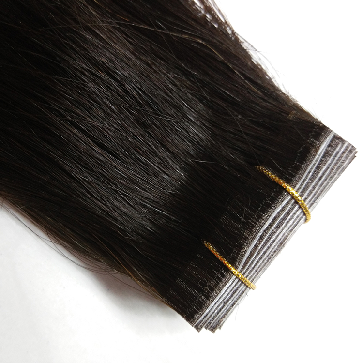 Pu tape hair and hand made pu tape black color natural brazilian hair