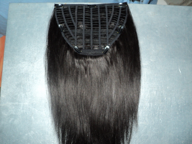 Queena Hair Double Drawn Grade 8A Brazilian Virgin Remy Hair Clip in Human Hair Extension