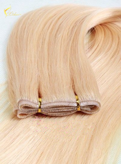 Skin Pu Weft Hand Tied 100% Human Hair Tape Hair Extensions
