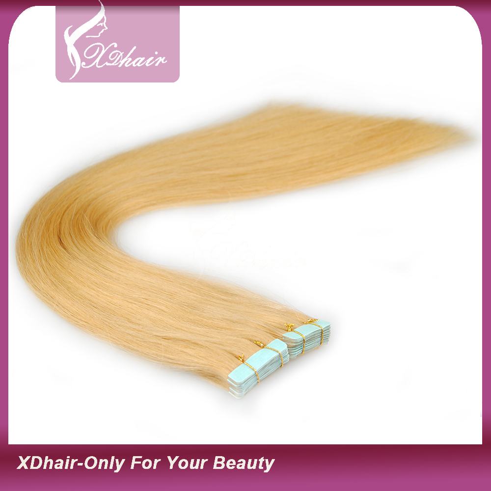 Strong Tape 100% Human Hair High Quality Cheap Price Blonde Tape Hair Extension