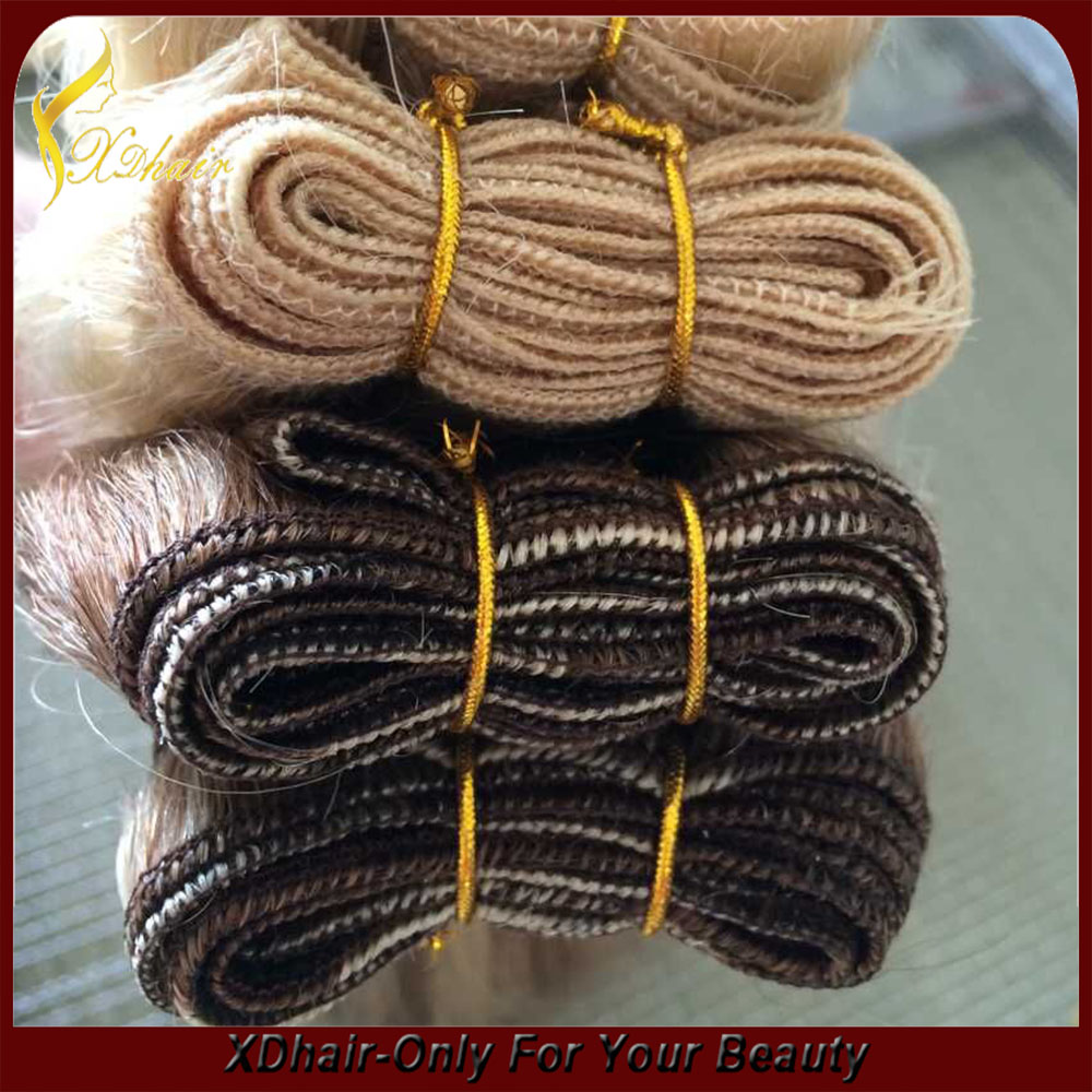 Supply natural color  straight texture wholesale pure Brazilian remy virgin human hair weft