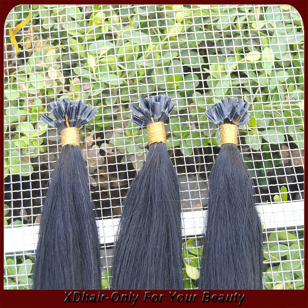 The Most Popular No Tangle or Shedding Unprocessed Virgin Human Hair Cuticle Remy Brazilian Nail Tip Hair