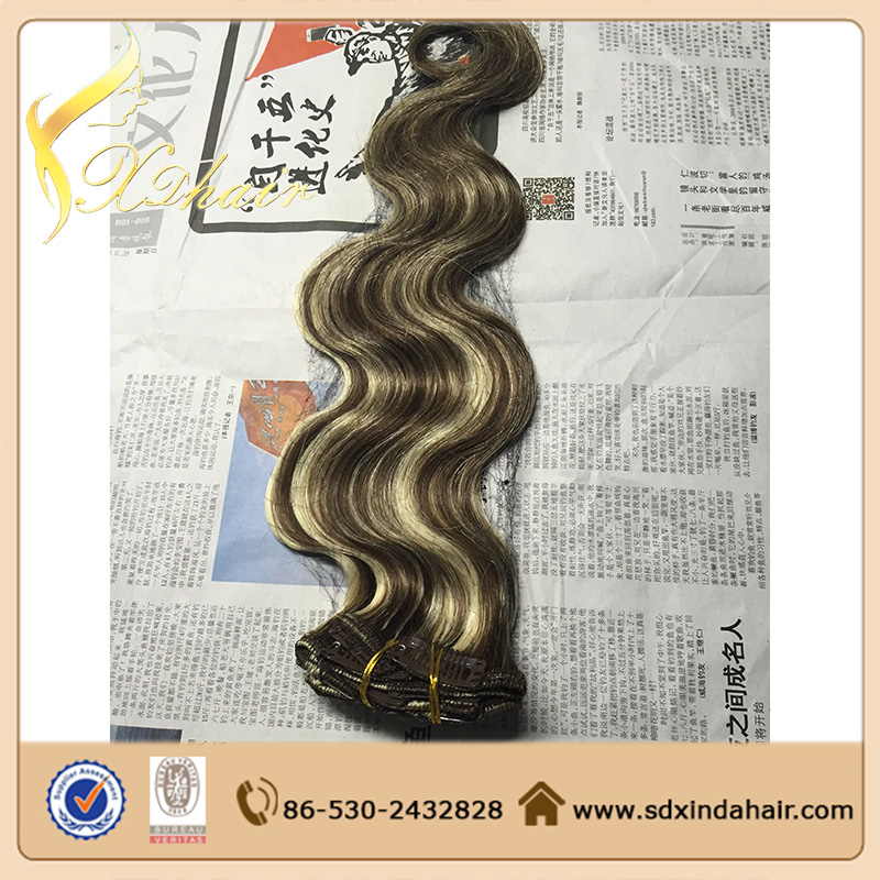 Top Quality remy clip in hair