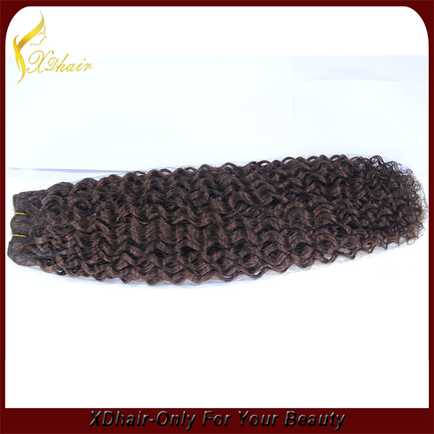 Top quality 100% human deep wave brazilian hair weft hair weave
