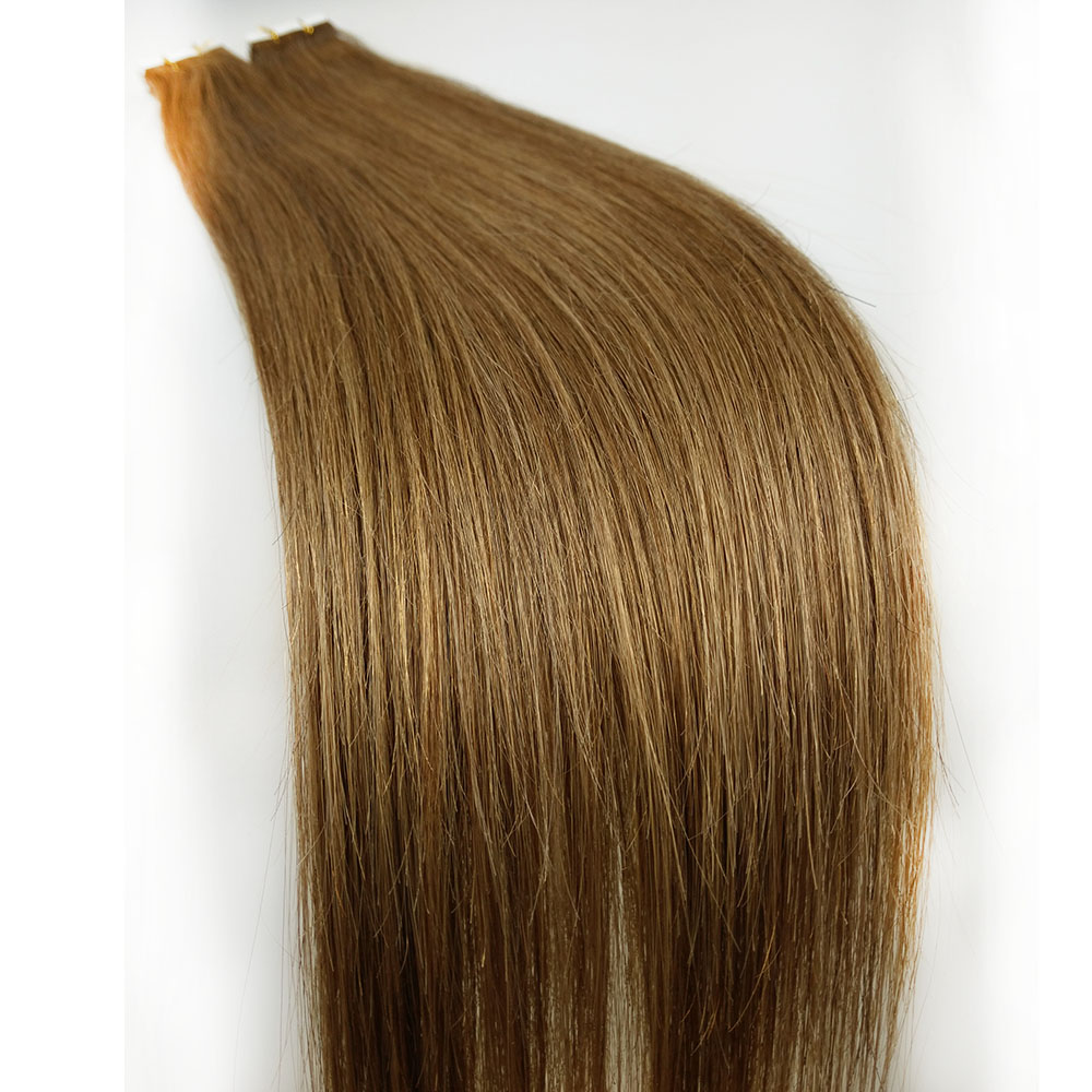 Top quality human hair skin weft 2.5g per piece skin weft brown color hair