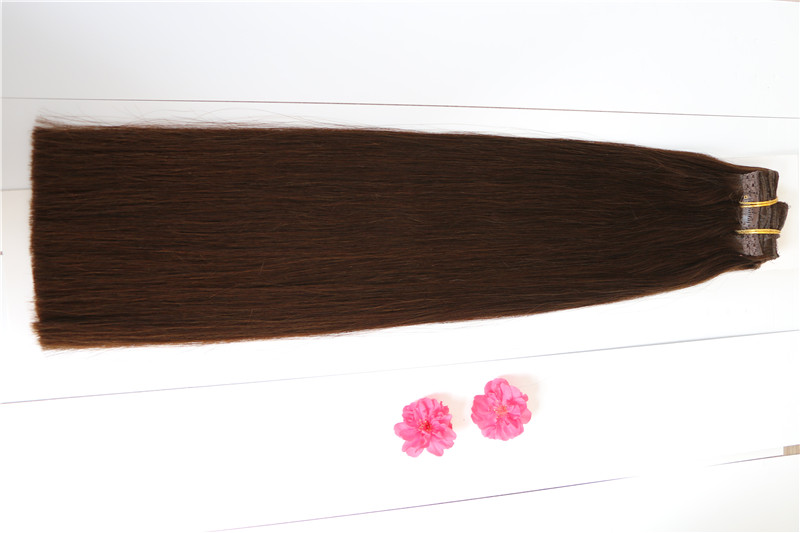 Top sell in cabelo raw cambodian hair remy human hair clip ins virgin hair