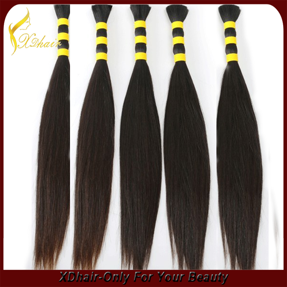 Unprocess top grade 6a human hair bulk peruvian hair