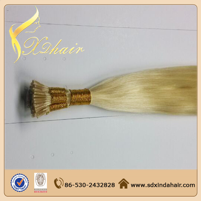 Wholesale 100% remy indian pre-bonded hair I Tip Hair Extension