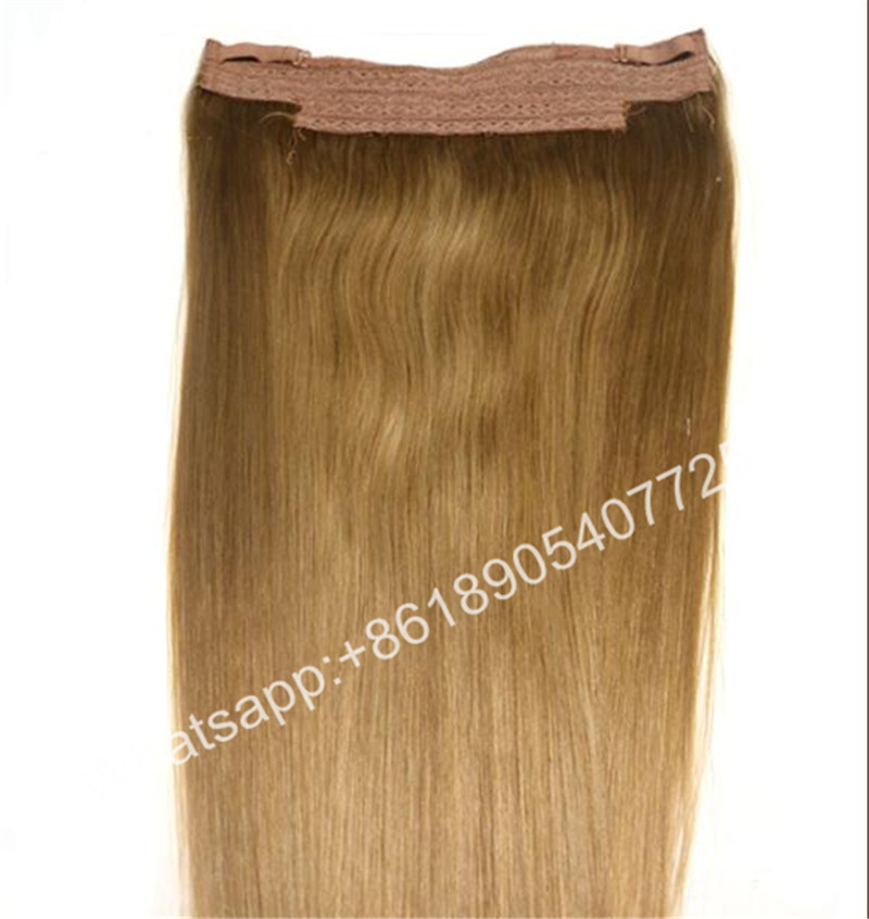 Wholesale 150g Human hair 4 Layer Lace Weft Halo Hair Extensions