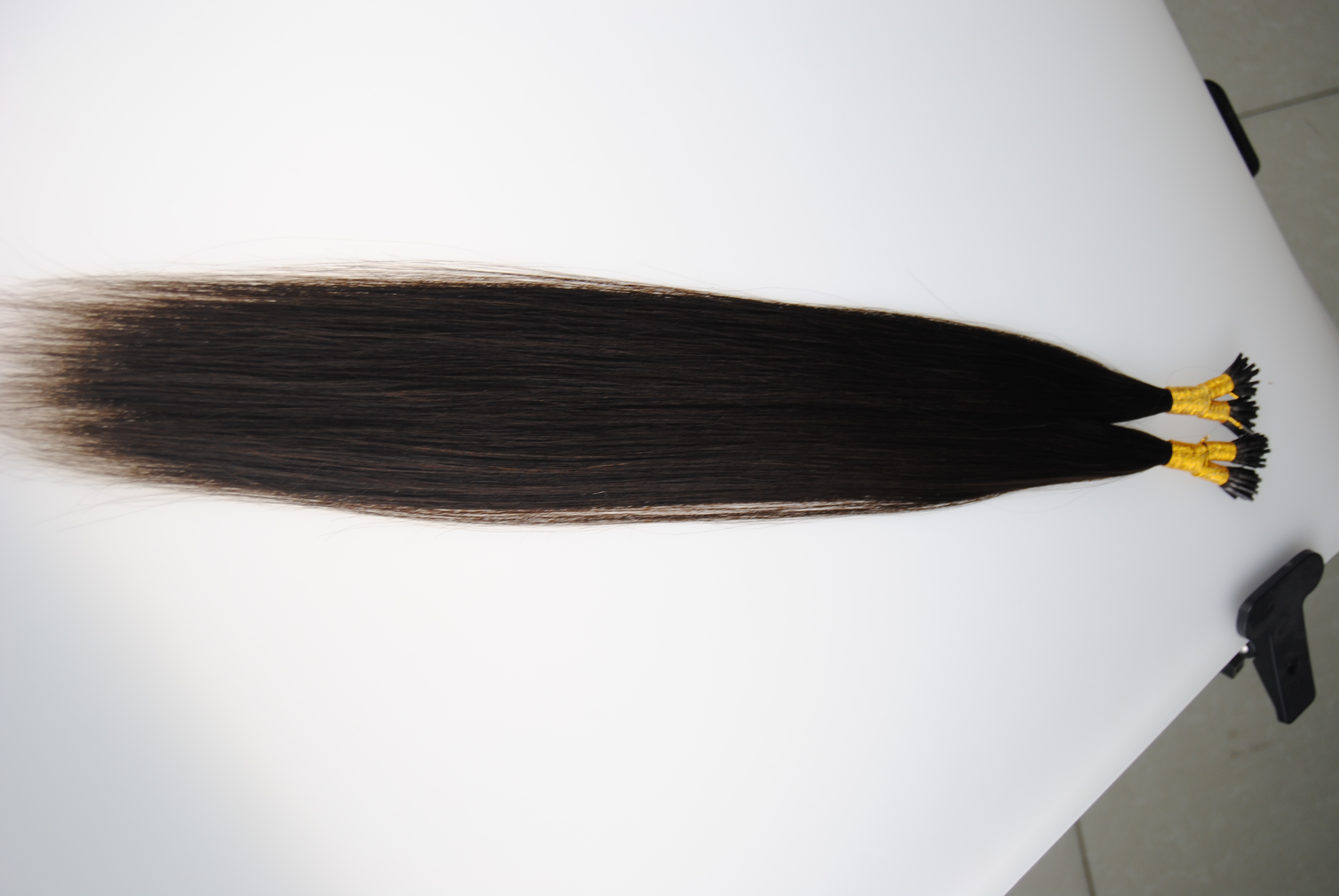 Wholesale High Quality Silky Straight 100% Indian Hair Italian Keratin I-Tip Hair Extensions For Black Women