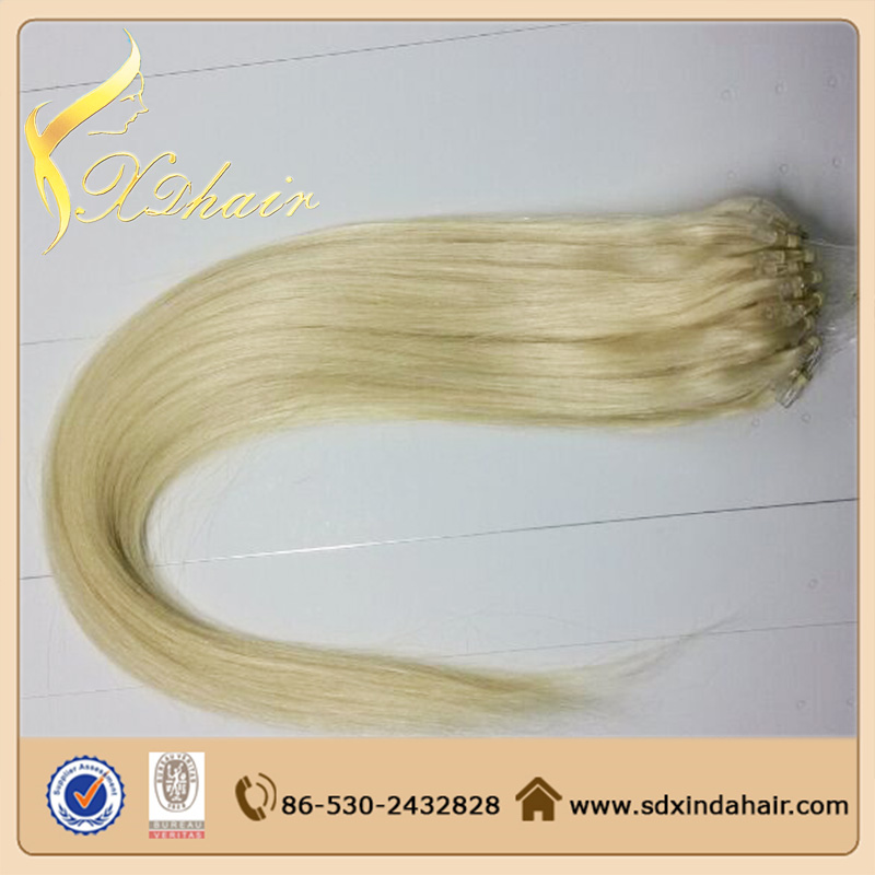Wholesale Unprocessed Virgin Remy Brazilian Human Hair Micro Loop Ring Hair Extensions