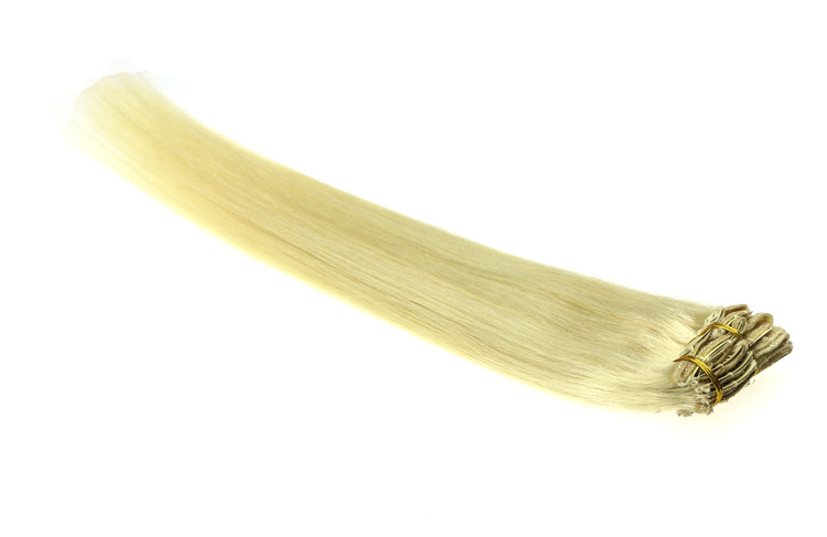 Wholesale brazilian hair unprocessed virgin hair extension clip in