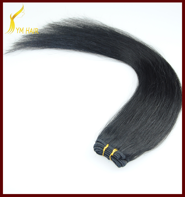 Wholesale factory price best selling product 100% Indian human hair silky straight wave double weft hair weft hair weaving