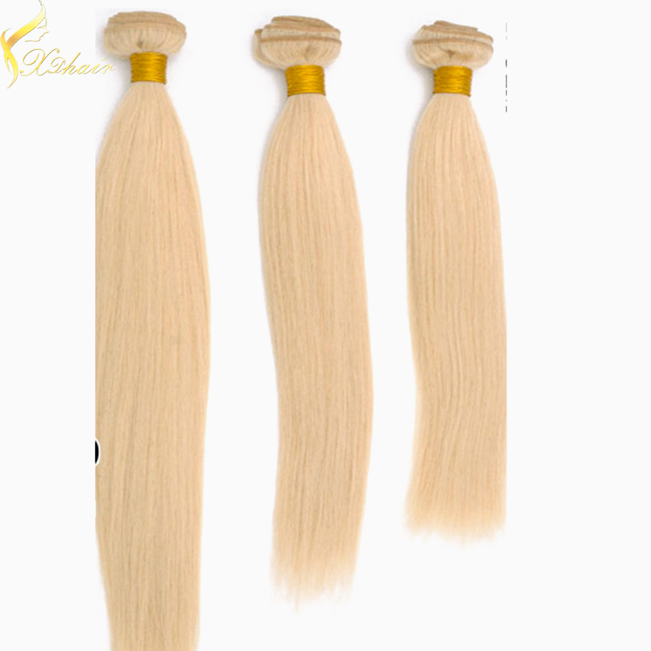 Wholesale hot selling double machine weft virgin human hair weft indian weave hair