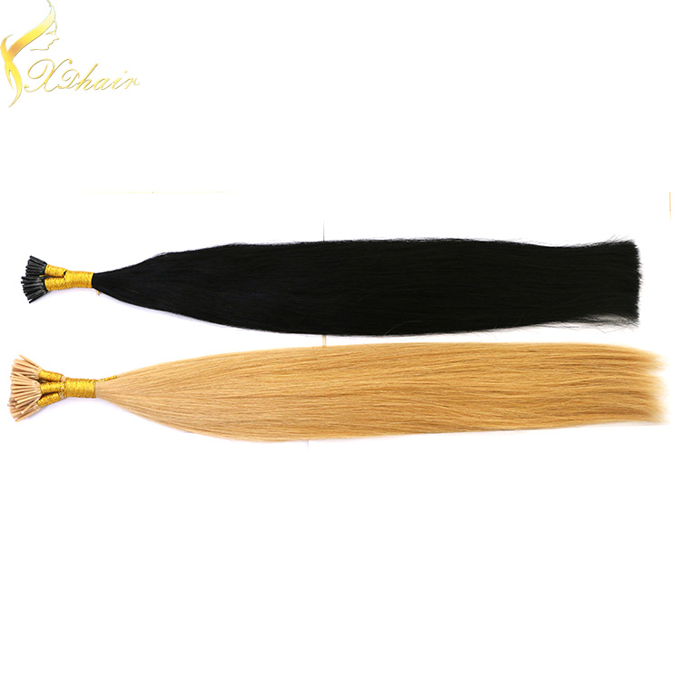 Wholesale price remy italian keratin double drawn fusion hair extensions