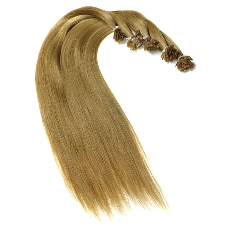 Wholesale price remy italian keratin double drawn keratin bond hair extension