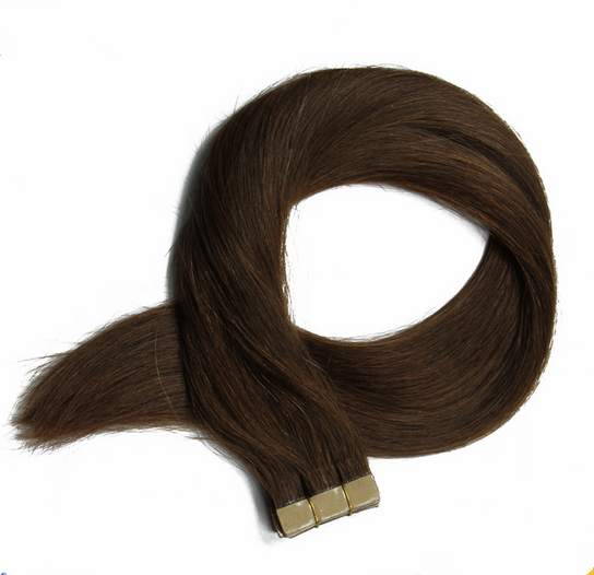 Wholesale straight hair, 100% brazilian human hair, tape hair extension