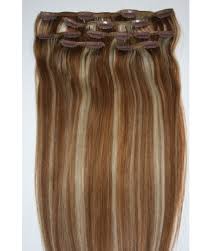 Wholesale top quality full head double drawn Indian remy hair clip in hair extensions