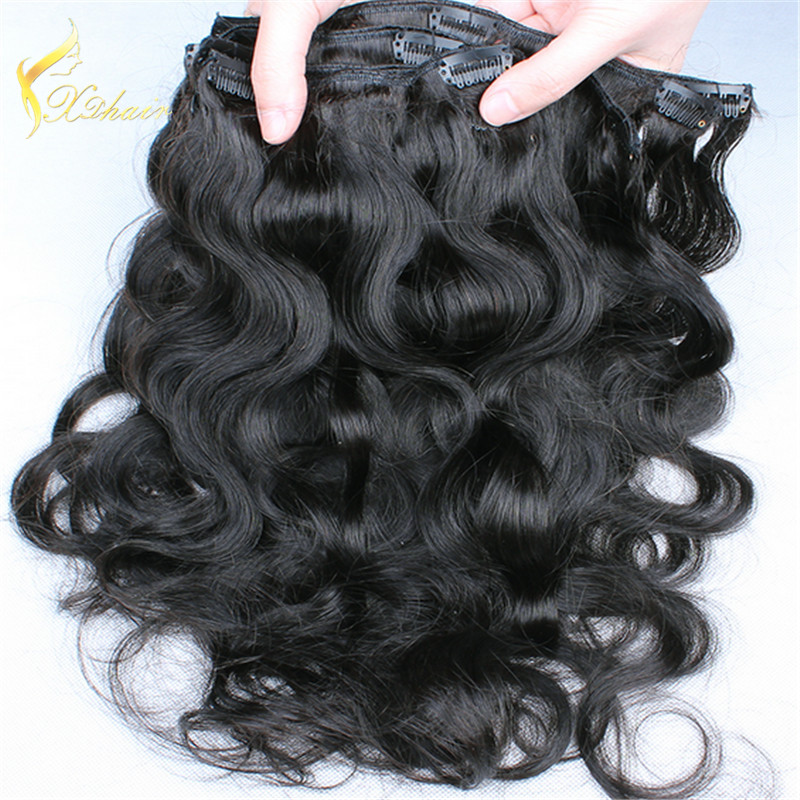 Xinda Hair Top Quality Wholesale Price Accept OEM ODM 100 Remy Clip In Hair Extensions