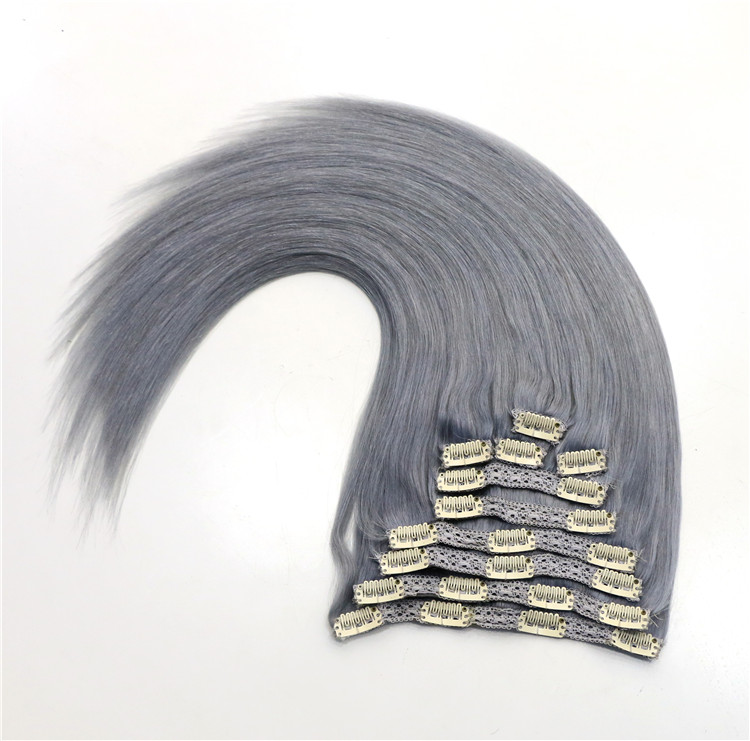 Xinda hair tangle&shedding free clear clip hair products,clip in hair