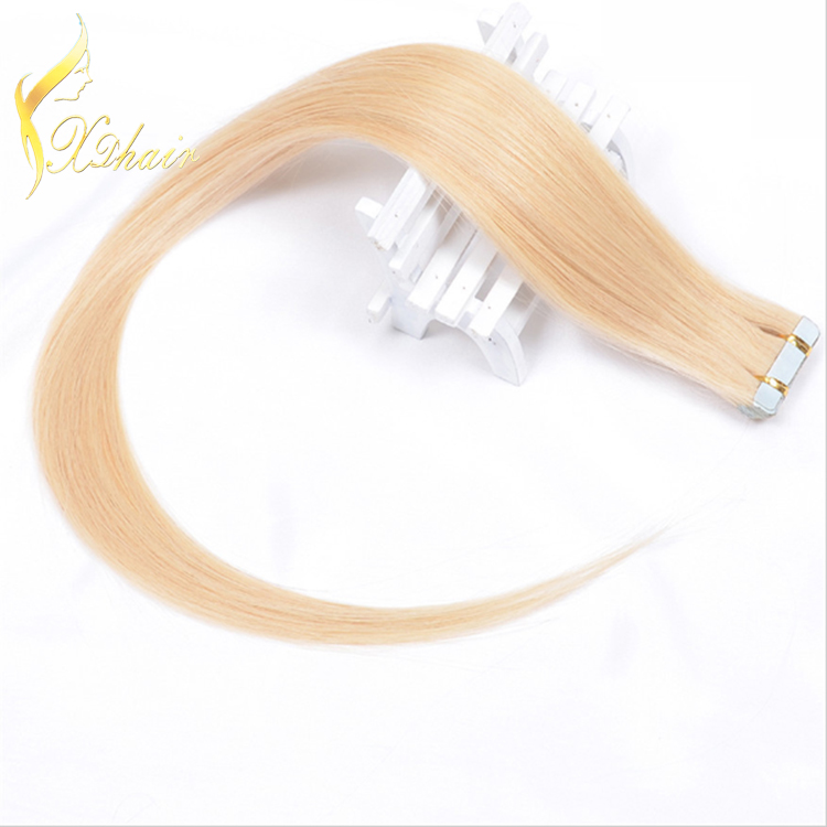 aaaaa high quality wholesale price weft pu glue virgin tape hair extensions