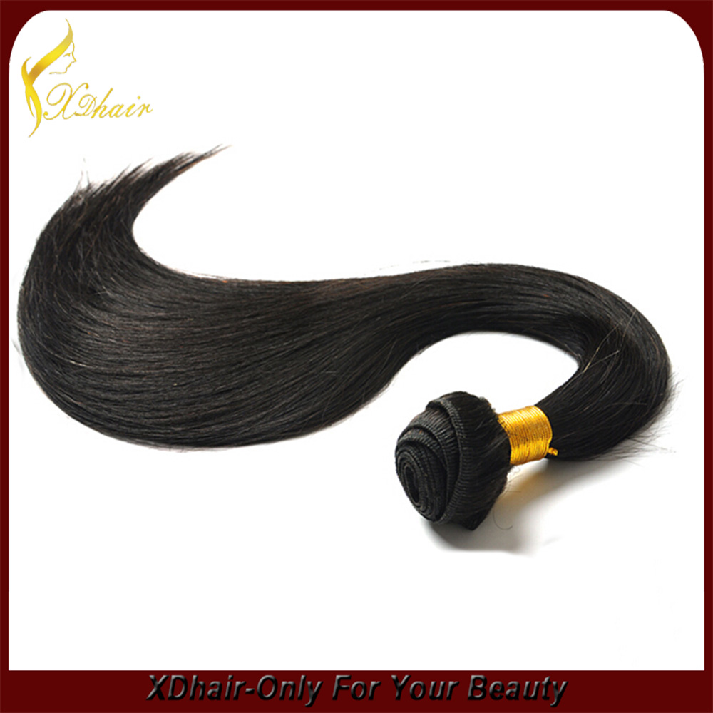 best selling double drawn silky straight 100% human hair weft