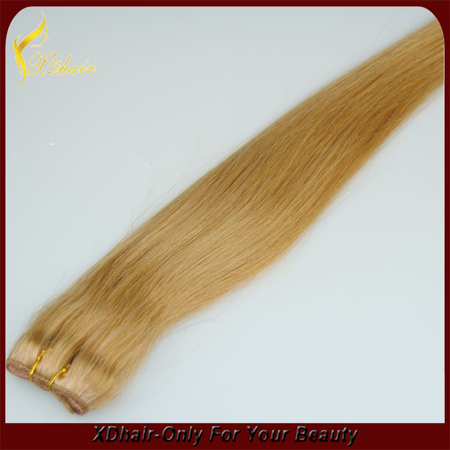 brazilian remy human hair weft extension #27 Tangle free shedding free human hair weave extension