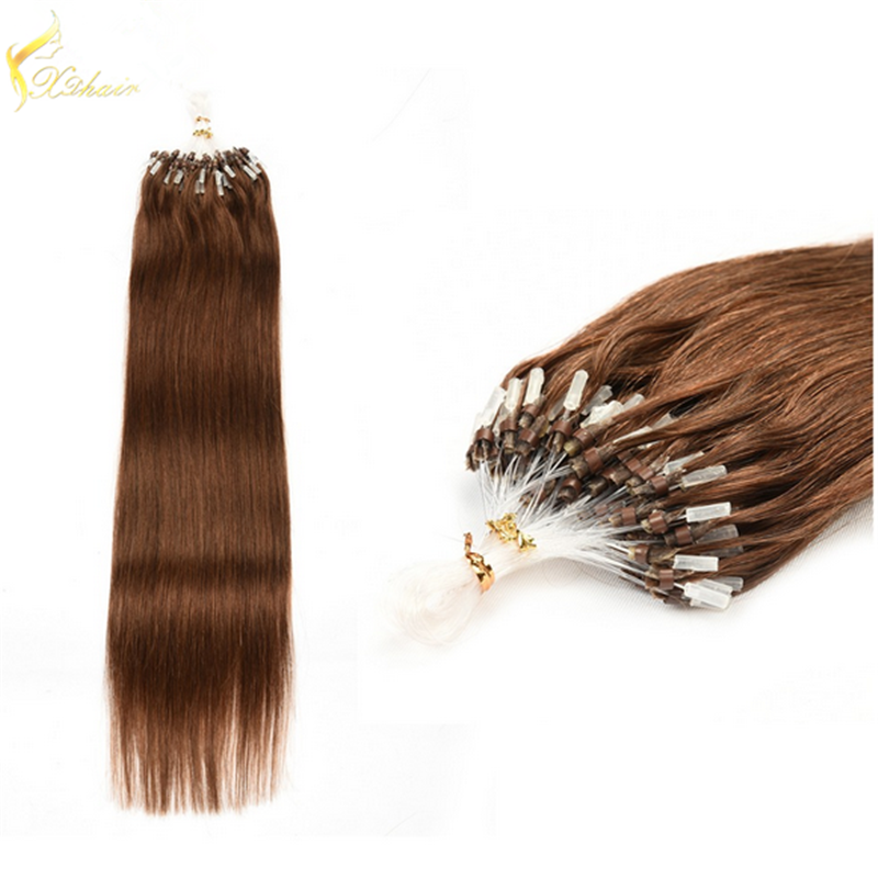 china supply high quality low price 100 brazilian remy hair micro ring hair extensions for black women