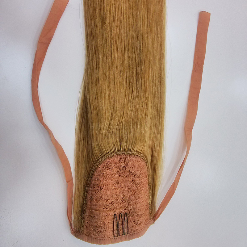 clip in ponytail human hair extension 100% human hair